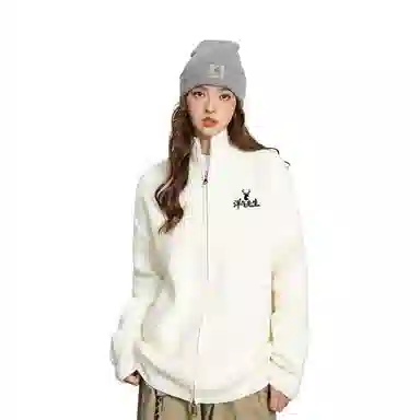 洋气先生 美式洋气潮牌时尚潮流简约大方软糯舒适宽松外穿纯色双拉链头设计长袖上衣日常通勤甜美酷帅无性别主义休闲百搭针织衫 男女同款