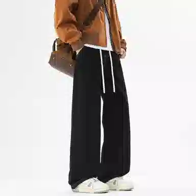 邦固依品 美式高街水洗做旧挺阔有型复古长裤休闲宽松百搭日常通勤旅游舒适透气经典阔腿显高垂感直筒牛仔裤 男女同款