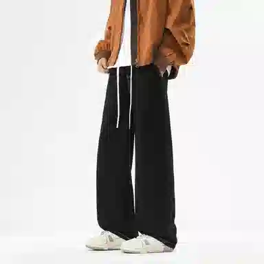 邦固依品 美式高街水洗做旧挺阔有型复古长裤休闲宽松百搭日常通勤旅游舒适透气经典阔腿显高垂感直筒牛仔裤 男女同款