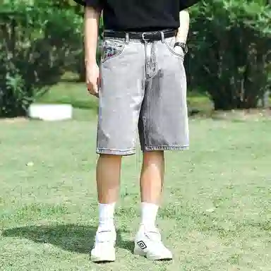 MIND ERROR Denim Shorts