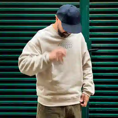 Polar Skate Co Faces Dave Crewneck