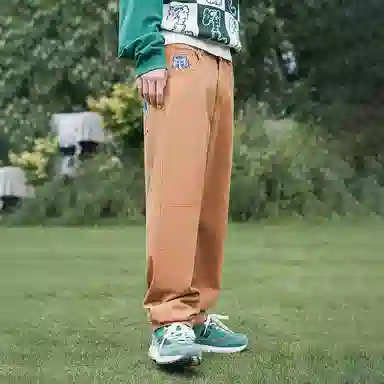 MIND ERROR Embroidered Logo Jeans