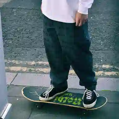 POLAR SKATE CO Sad Notes Surf Pants Graphite Black