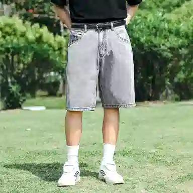 MIND ERROR Denim Shorts