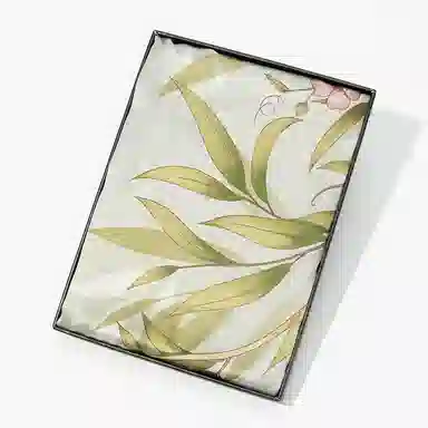 一米画纱 轻奢古典清新国风优雅印花奢靡系列气质旗袍 桑蚕丝 丝巾 女款