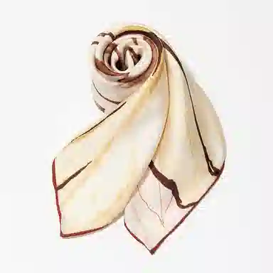 一米画纱 中式国风高雅山茶花系列斜纹中方巾双面西装领巾优雅 桑蚕丝 丝巾 女款