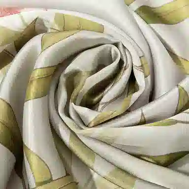 一米画纱 轻奢古典清新国风优雅印花奢靡系列气质旗袍 桑蚕丝 丝巾 女款