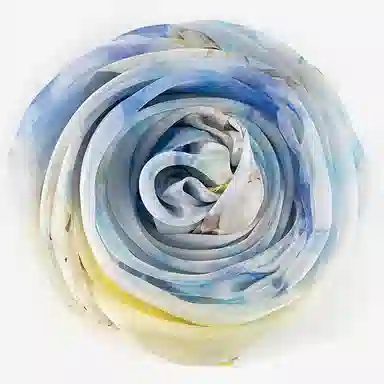 一米画纱 田园花卉轻盈飘逸中式浪漫雪纺真丝沙巾丝滑细腻披肩 桑蚕丝 丝巾 女款