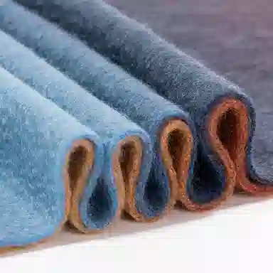 一米画纱 高级感小众气质流苏渐变时尚加厚保暖外搭防寒粗纺工艺 山羊绒 绒线围巾 女款