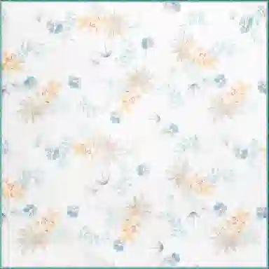 一米画纱 清新飘逸气质外搭披肩大方巾优雅亲肤外出真丝雪纺喷绘防晒 桑蚕丝 丝巾 女款