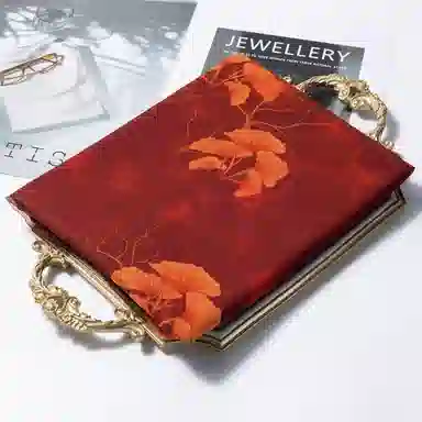 一米画纱 古典国风精致优雅迷梦迷情双层真丝高档气质长款披肩 桑蚕丝 丝巾 女款