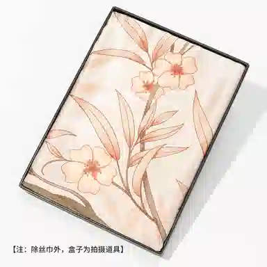 一米画纱 轻奢古典清新国风优雅印花奢靡系列气质旗袍 桑蚕丝 丝巾 女款