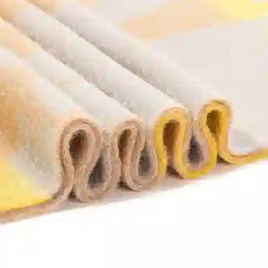 一米画纱 优雅保暖高级气质提花粗纺工艺加厚保暖高端轻奢优雅流苏 山羊绒 绒线围巾 女款