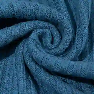 一米画纱 简约可爱舒适时尚加厚针织保暖纯色小巧防风防寒脖套外搭大衣 绵羊毛 绒线围巾 男女同款情侣款