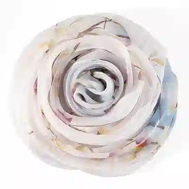 一米画纱 田园花卉轻盈飘逸中式浪漫雪纺真丝沙巾丝滑细腻披肩 桑蚕丝 丝巾 女款