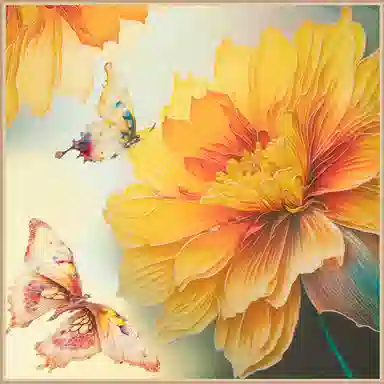 一米画纱 中式国风高雅山茶花系列斜纹中方巾双面西装领巾优雅 桑蚕丝 丝巾 女款