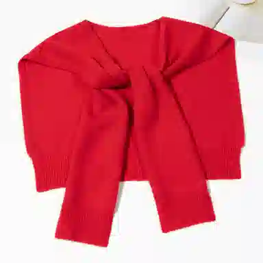 一米画纱 青春洋气细腻针织防风保暖空调护肩搭肩多功能出游拍照凹造型百搭 绵羊毛 披肩 男女同款情侣款