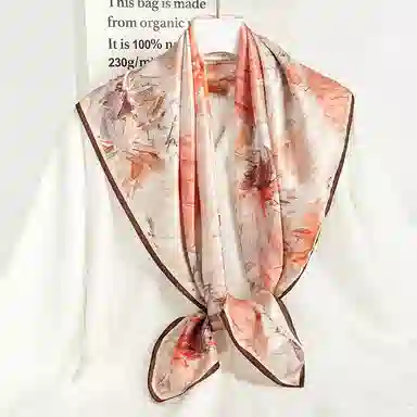 一米画纱 婉约江南中式真丝大方巾时尚印花舒适独特图案优雅百搭 桑蚕丝 丝巾 女款