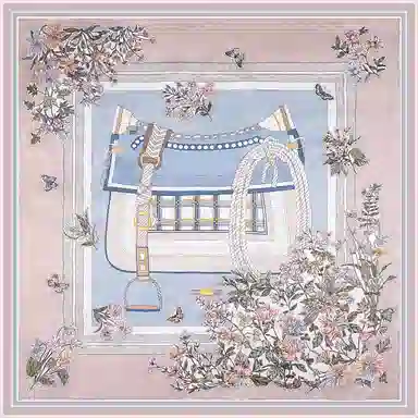 一米画纱 婉约江南中式真丝大方巾时尚印花舒适独特图案优雅百搭 桑蚕丝 丝巾 女款