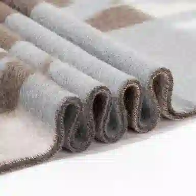 一米画纱 优雅保暖高级气质提花粗纺工艺加厚保暖高端轻奢优雅流苏 山羊绒 绒线围巾 女款