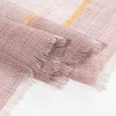 一米画纱 轻奢色织轻盈柔软亲肤细腻保暖外搭气质披肩高级感 山羊绒 绒线围巾 女款