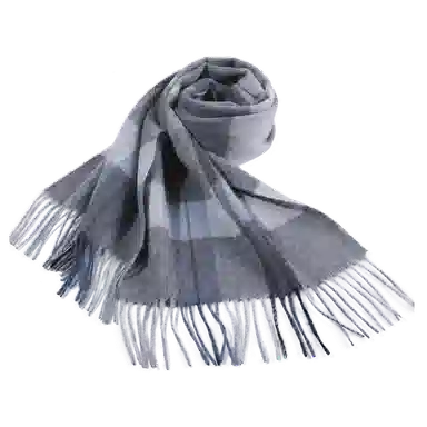 一米画纱 柔软触感经典格纹加厚保暖舒适格子条纹撞色流苏 山羊绒 绒线围巾 男女同款情侣款