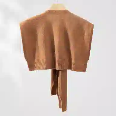 一米画纱 青春洋气细腻针织防风保暖空调护肩搭肩多功能出游拍照凹造型百搭 绵羊毛 披肩 男女同款情侣款