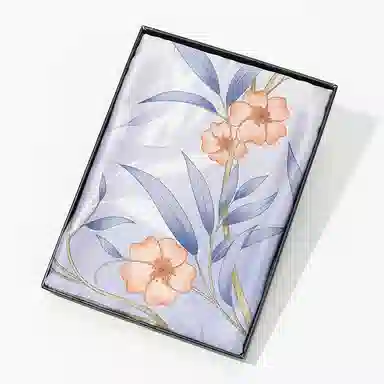 一米画纱 轻奢古典清新国风优雅印花奢靡系列气质旗袍 桑蚕丝 丝巾 女款