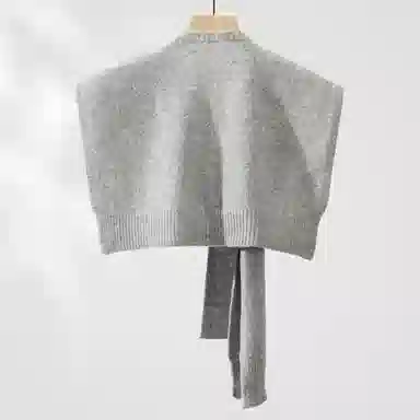 一米画纱 青春洋气细腻针织防风保暖空调护肩搭肩多功能出游拍照凹造型百搭 绵羊毛 披肩 男女同款情侣款
