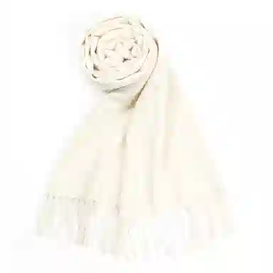 一米画纱 大气流苏加厚温暖时尚简约纯色暖糯亲肤围脖外搭保暖 山羊绒 绒线围巾 男女同款情侣款