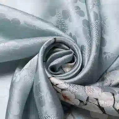 一米画纱 国风古典花卉真丝高级感提花浪漫色彩长巾外出轻盈飘逸披肩 桑蚕丝 丝巾 女款