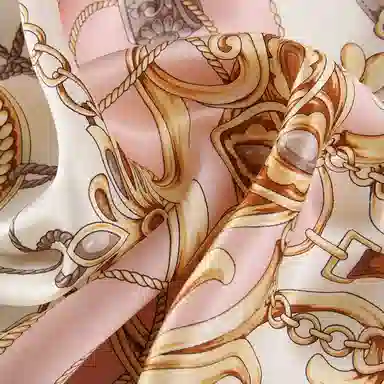 一米画纱 婉约江南中式真丝大方巾时尚印花舒适独特图案优雅百搭 桑蚕丝 丝巾 女款