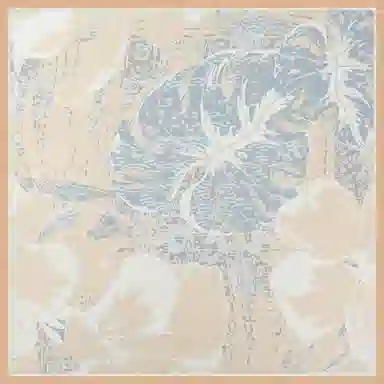 一米画纱 婉约江南中式真丝大方巾时尚印花舒适独特图案优雅百搭 桑蚕丝 丝巾 女款