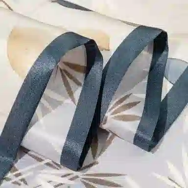 一米画纱 时尚百搭真丝双层喷绘飘带优雅气质长条领巾轻盈装饰 桑蚕丝 丝巾 女款