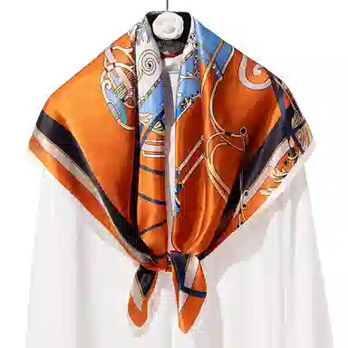 一米画纱 婉约江南中式真丝大方巾时尚印花舒适独特图案优雅百搭 桑蚕丝 丝巾 女款