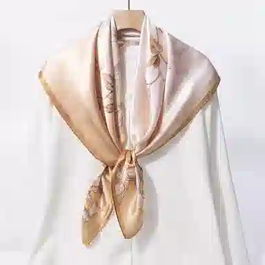 一米画纱 婉约江南中式真丝大方巾时尚印花舒适独特图案优雅百搭 桑蚕丝 丝巾 女款