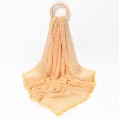 一米画纱 高格调细密轻盈柔软舒适亲肤保暖大方巾清新水溶色织格优雅个性毛须边 绵羊毛 绒线围巾 女款