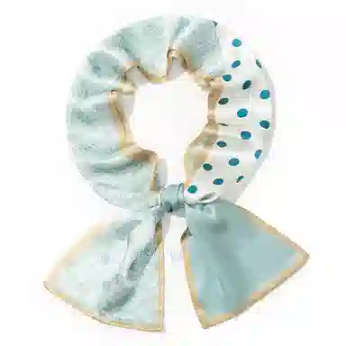 一米画纱 时尚百搭真丝双层喷绘飘带优雅气质长条领巾轻盈装饰 桑蚕丝 丝巾 女款