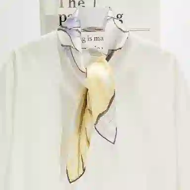 一米画纱 中式国风高雅山茶花系列斜纹中方巾双面西装领巾优雅 桑蚕丝 丝巾 女款