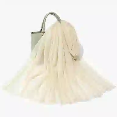 一米画纱 轻奢色织轻盈柔软亲肤细腻保暖外搭气质披肩高级感 山羊绒 绒线围巾 女款