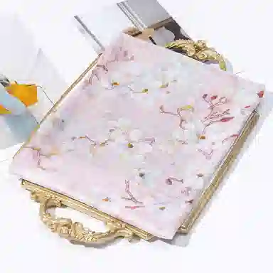 一米画纱 清新飘逸气质外搭披肩大方巾优雅亲肤外出真丝雪纺喷绘防晒 桑蚕丝 丝巾 女款