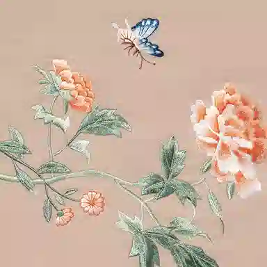 一米画纱 新中式传统盘扣精致古风花卉刺绣两用外搭加厚保暖旗袍晚礼服披风多功能优雅 绵羊毛 披肩 女款