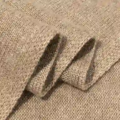 一米画纱 舒适柔软高级感平面嵌花亲肤暖糯保暖纯色针织外出防寒护颈 山羊绒 绒线围巾 男女同款情侣款