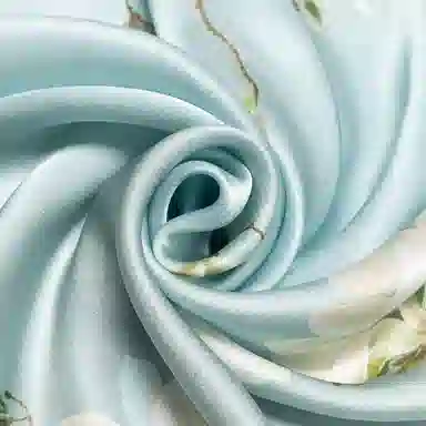 一米画纱 丝绸质感花卉图案国风印花真丝方巾踏青郊游装饰领巾拍照搭配 桑蚕丝 丝巾 女款