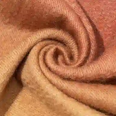 一米画纱 高级感小众气质流苏渐变时尚加厚保暖外搭防寒粗纺工艺 山羊绒 绒线围巾 女款