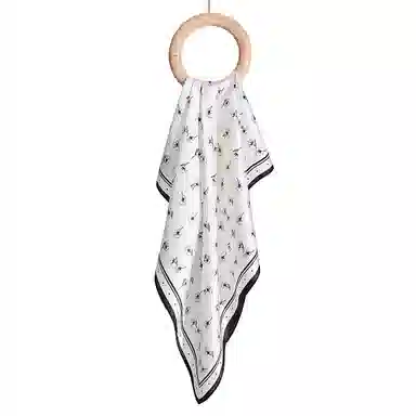 一米画纱 古典花卉雅韵国风真丝方巾旅游装饰素绸缎领巾搭配西装时尚出游 桑蚕丝 丝巾 女款