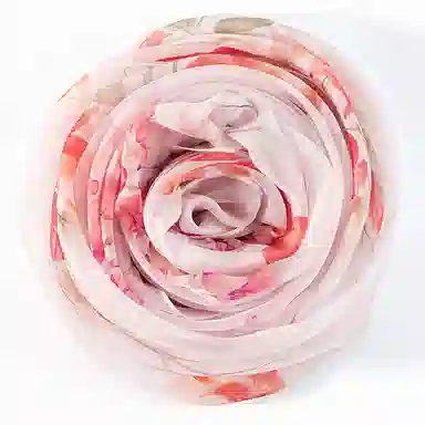 一米画纱 田园花卉轻盈飘逸中式浪漫雪纺真丝沙巾丝滑细腻披肩 桑蚕丝 丝巾 女款