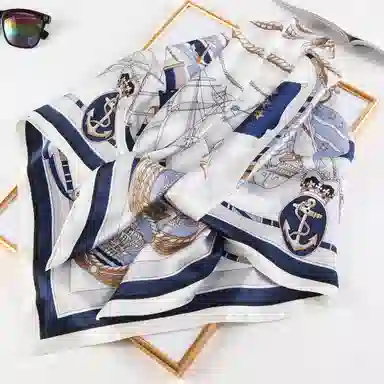 一米画纱 婉约江南中式真丝大方巾时尚印花舒适独特图案优雅百搭 桑蚕丝 丝巾 女款