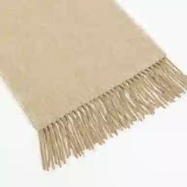 一米画纱 双面双色美拉德风高品质个性流苏外搭时尚加厚保暖轻奢舒适 山羊绒 绒线围巾 女款