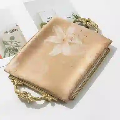 一米画纱 古典国风精致优雅迷梦迷情双层真丝高档气质长款披肩 桑蚕丝 丝巾 女款